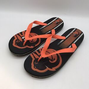 Baltimore Orioles Flip Flop Sandals MLB Team Bean Unisex Thongs Orange & Black